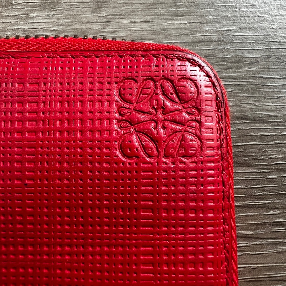 Red Loewe Long Wallet - Picture 3 of 14